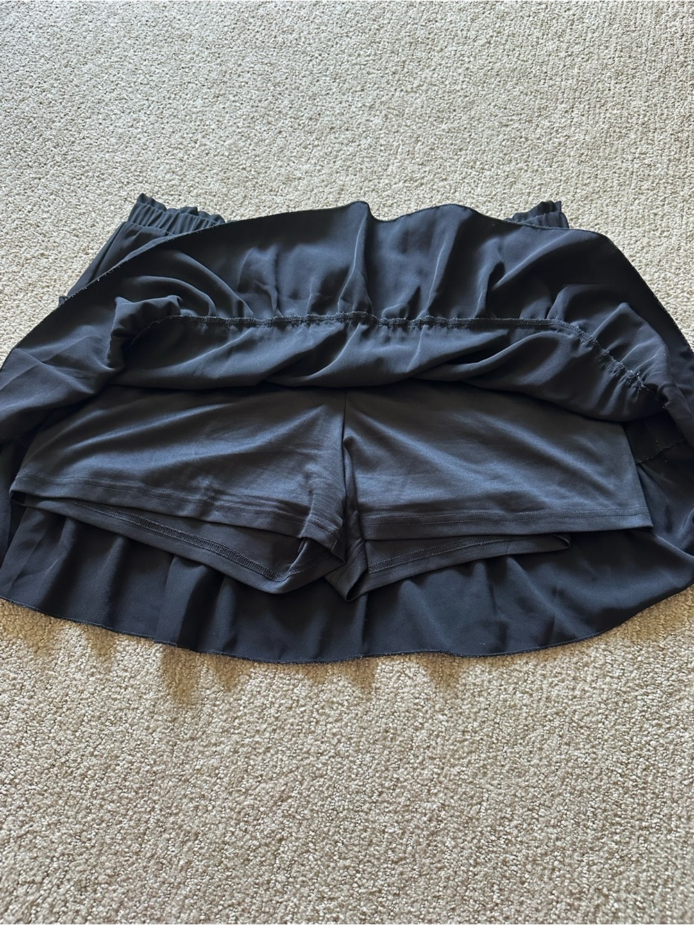 Black Tiered Mini Skirt XL CLEO - Picture 3 of 7